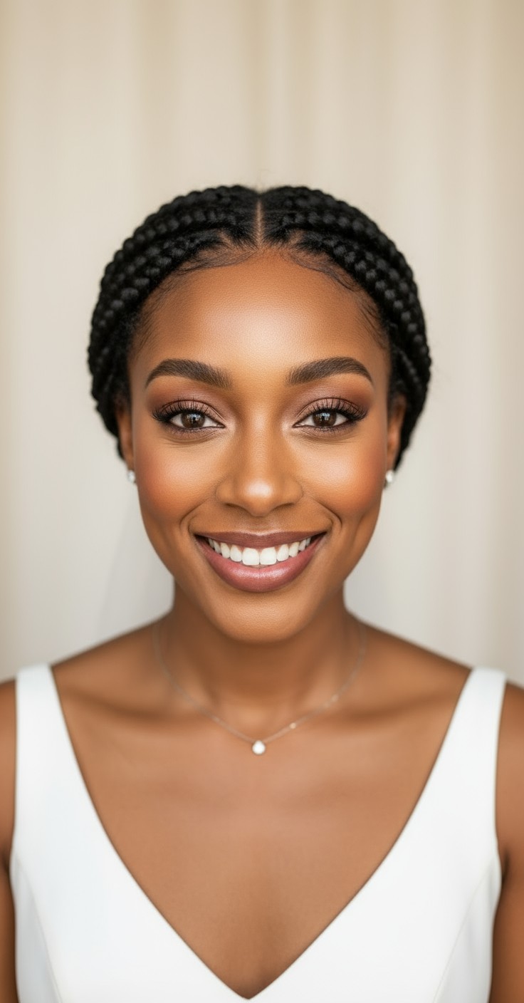 After Braided Wedding Hair Updo